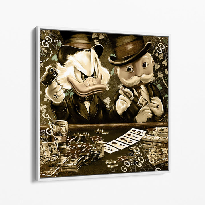 Mr. Dagobert & Mr. Monopoly play Poker