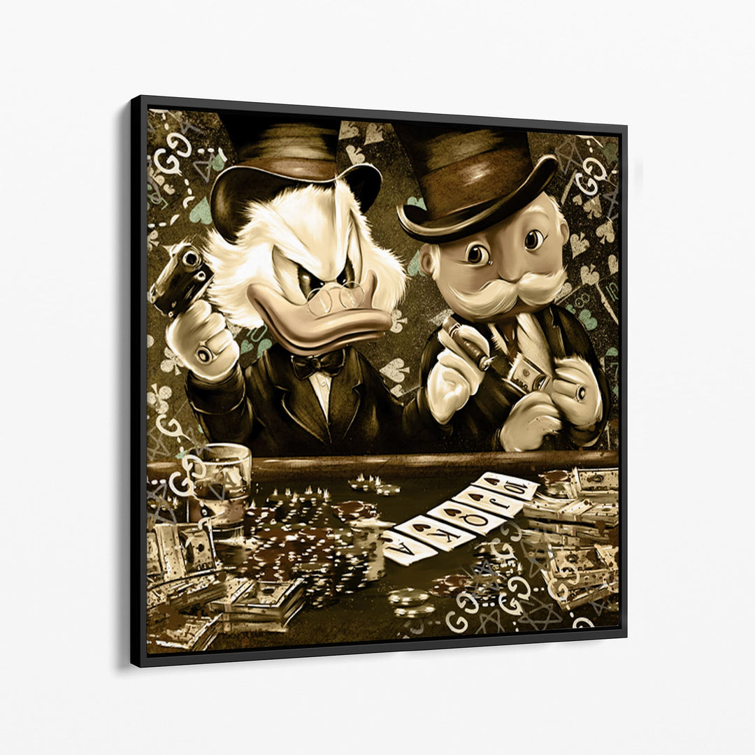 Mr. Dagobert & Mr. Monopoly play Poker