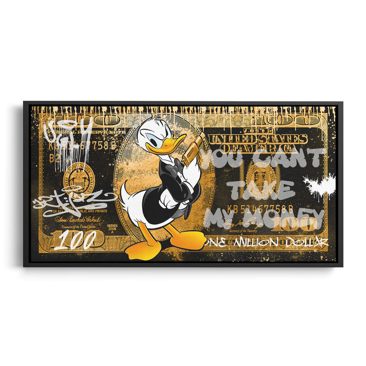 Duck Gold with Gun in Doller Optik