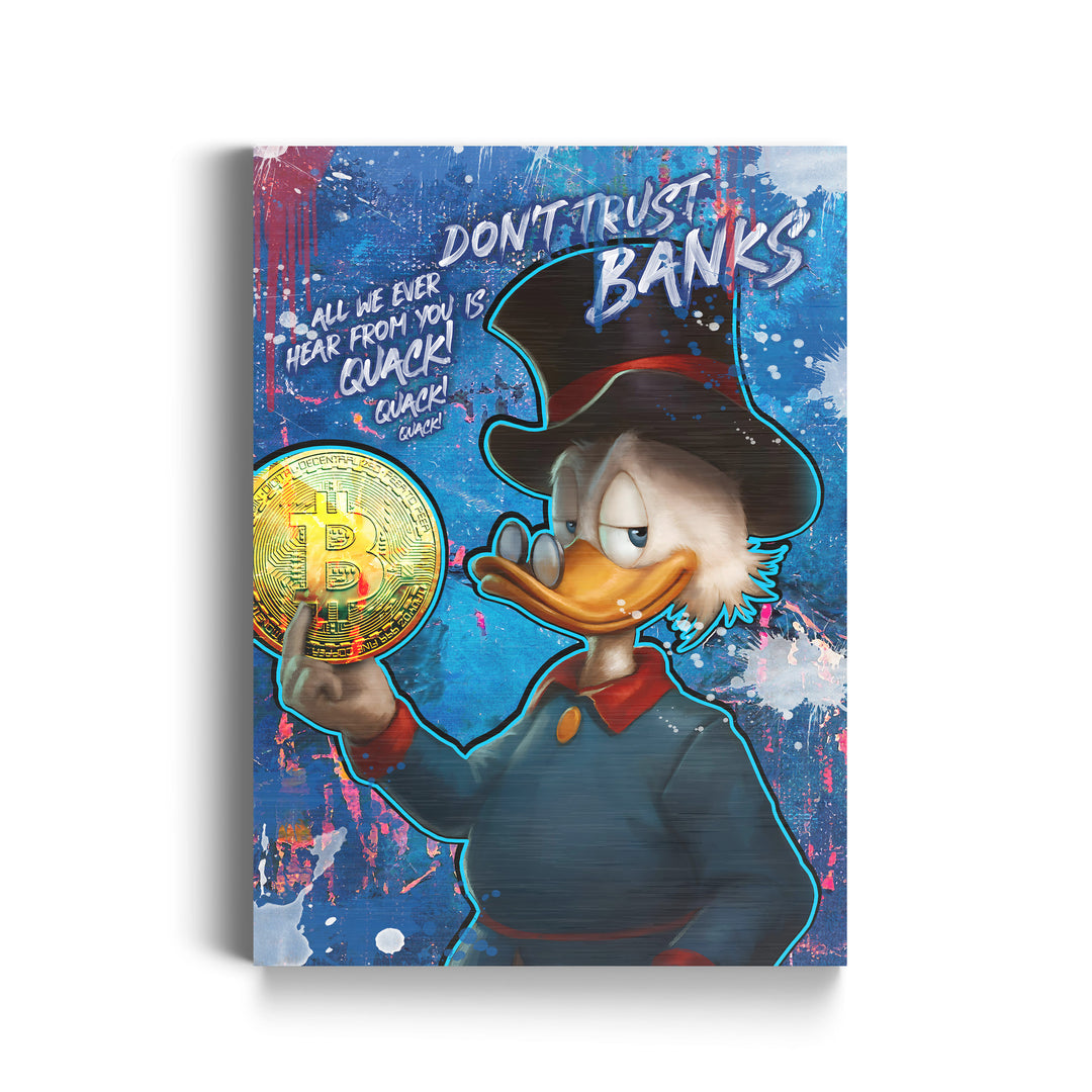 Donald Duck trust no Bank-BTC