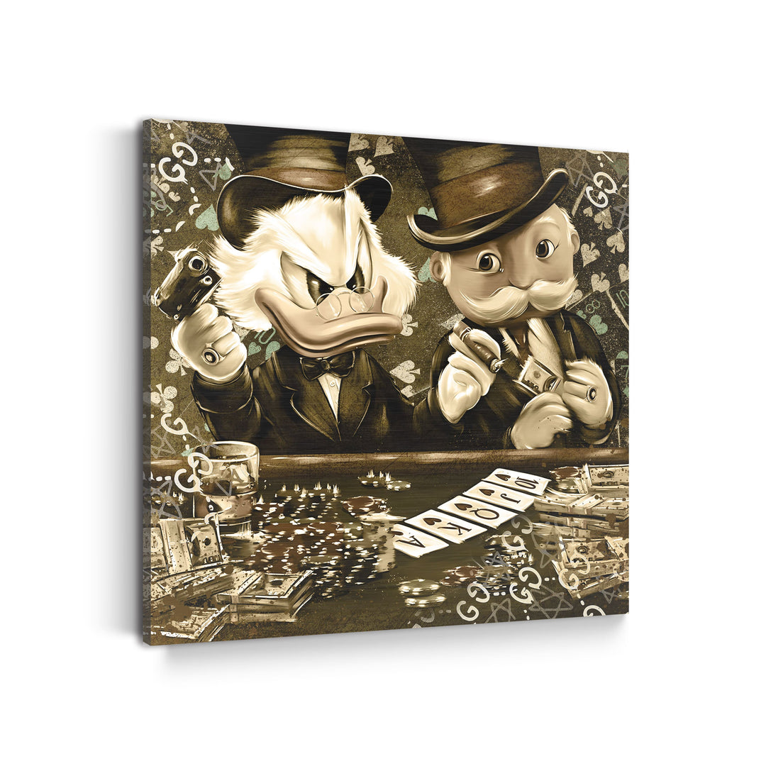 Mr. Dagobert & Mr. Monopoly play Poker