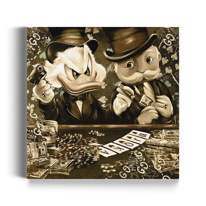 Mr. Dagobert & Mr. Monopoly play Poker