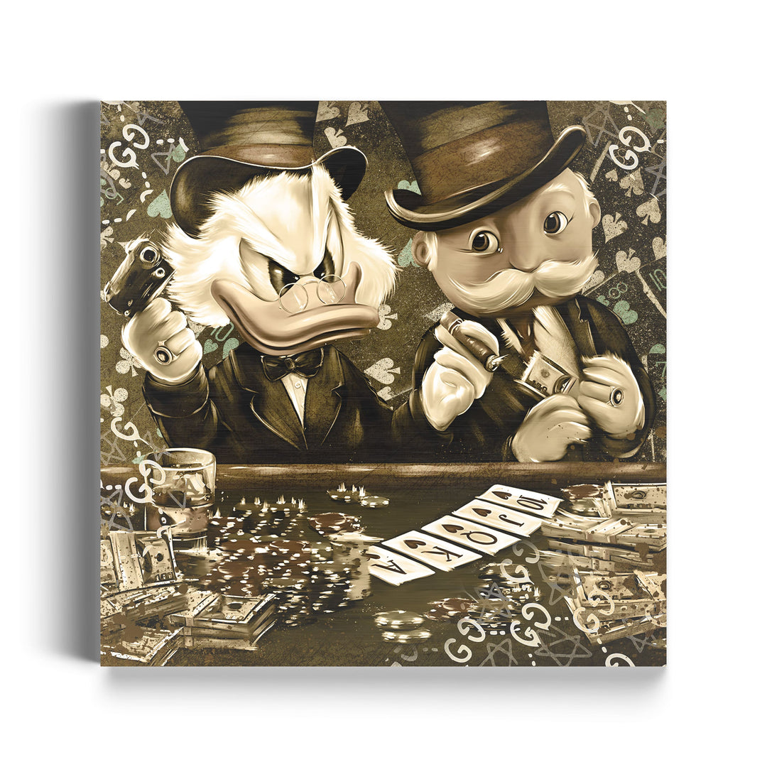 Mr. Dagobert & Mr. Monopoly play Poker