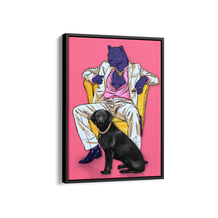 Mr. Panther in Pink-dog with love