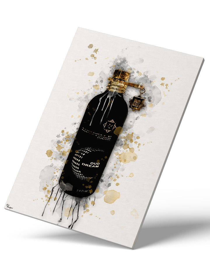 Parfümflasche "Black-Gold"