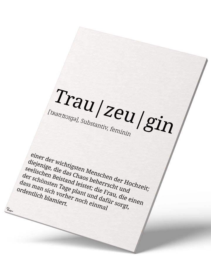 "Trauzeugin"